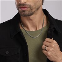 Collana Mabina Uomo V-SHAPE in Argento 553491 - 553491